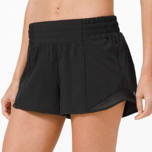 lululemon ~ Black Hotty Hot II Shorts 6 Tall